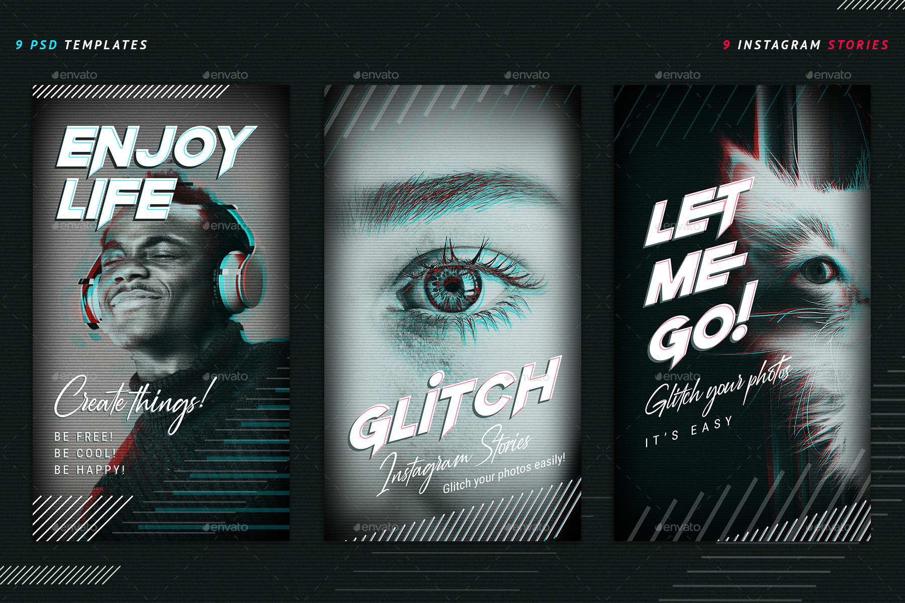 Glitch Instagram Stories by Sko4 GraphicRiver